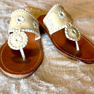 Jack Rogers 8M White Sandals Like New